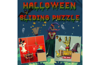 Play Halloween Sliding Puzzle now!