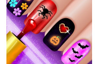 Play Glow Halloween Nails now!